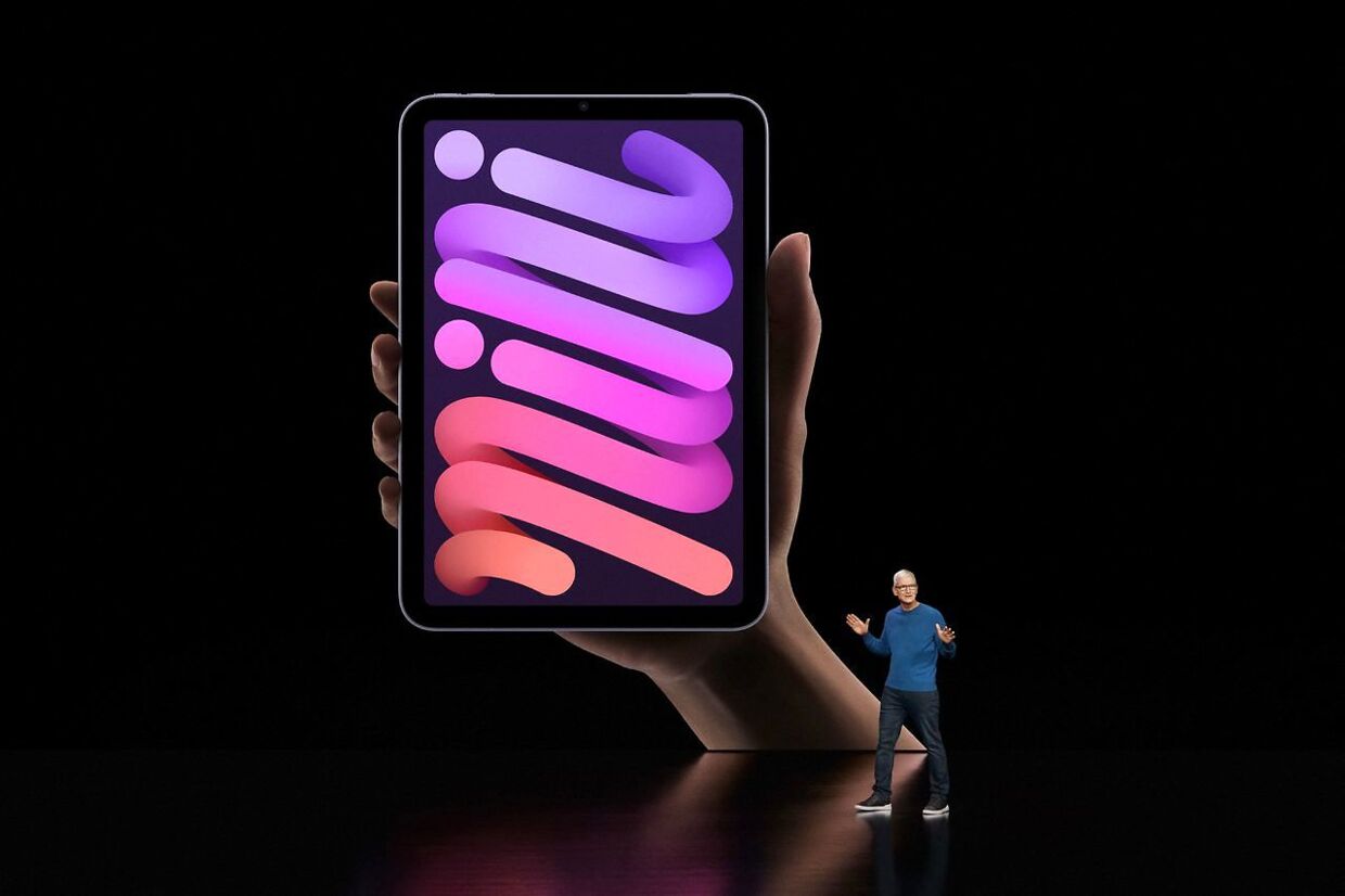 Her fremviser Apples topchef, Tim Cook, den nye iPad mini